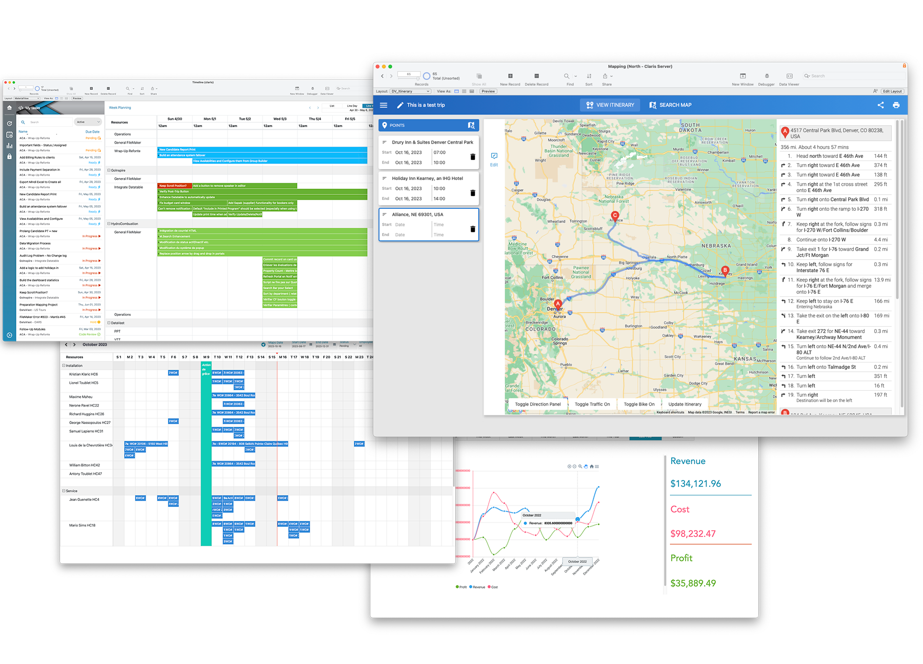 JavaScript FileMaker integration screenshot
